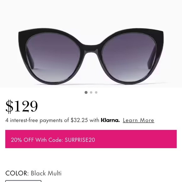 kate spade Accessories Kate Spade Samantha Black Sunglasses Poshmark